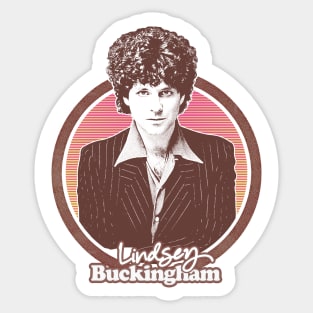 Lindsey Buckingham // Retro Style Fan Design Sticker